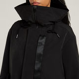 G-STAR Outlet Long Hooded Parka Black