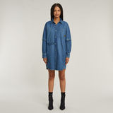 G-STAR Outlet Modular Shirt Dress Medium blue