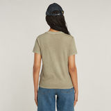 G-STAR Outlet Overdyed Front Seam Top Beige