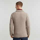 G-STAR Outlet Double Collar Knitted Sweater Jacket Multi color