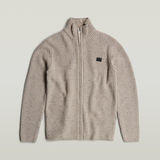 G-STAR Outlet Double Collar Knitted Sweater Jacket Multi color