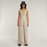 G-STAR Outlet Overdyed Utility Loose Jumpsuit Beige