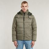 G-STAR Outlet G-Whistler Padded Hooded Jacket Brown