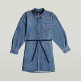 G-STAR Outlet Belted Oversized Denim Dress Medium blue