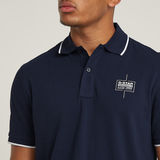 G-STAR Outlet Chest Logo Striped Polo Dark blue