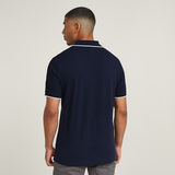 G-STAR Outlet Chest Logo Striped Polo Dark blue