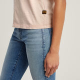 G-STAR Outlet Camiseta Overdyed Front Seam Rosa