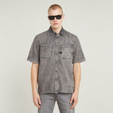G-STAR Outlet Slanted Double Pocket Regular Shirt Grey