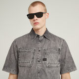 G-STAR Outlet Slanted Double Pocket Regular Shirt Grey
