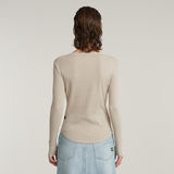 G-STAR Outlet Deep V Slim Top Beige