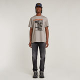 G-STAR Outlet Stairs Graphic Loose T-Shirt Grey