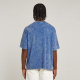 G-STAR Outlet Acid Wash Boxy T-Shirt Medium blue