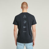 G-STAR Outlet Camiseta Shipping Graphic Overdyed Azul oscuro