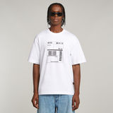 G-STAR Outlet Shipping Graphic Boxy T-Shirt White