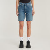 G-STAR Outlet Viktoria Bermuda High Waist Shorts Medium blue