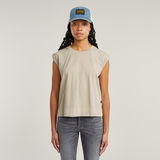 G-STAR Outlet Top Back Zip Overdyed Beige