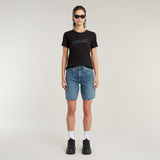 G-STAR Outlet Viktoria Bermuda High Waist Shorts Medium blue