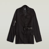 G-STAR Outlet Belted Blazer Black