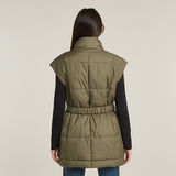 G-STAR Outlet Belted Padded Vest Green