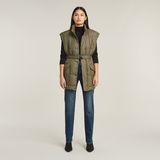 G-STAR Outlet Belted Padded Vest Green