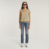 G-STAR Outlet Top Stand Up Collar Beige