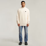 G-STAR Outlet Pullover Turtle Knitted Sweater Beige