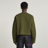 G-STAR Outlet Cuello redondo recortado unisex WVB Verde