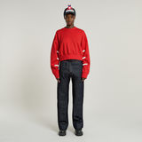 G-STAR Outlet Sudadera WVB Unisex Cropped Rojo