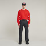 G-STAR Outlet Sudadera WVB Unisex Cropped Rojo