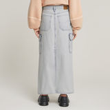 G-STAR Outlet Viktoria Long Cargo Skirt Light blue