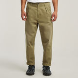 G-STAR Outlet Pleated Chino Relaxed Green