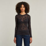 G-STAR Outlet Top Fine Lace AOP Slim Multi color