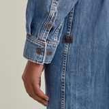 G-STAR Outlet Belted Oversized Denim Dress Medium blue