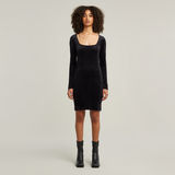 G-STAR Outlet Velvet Slim Dress Black