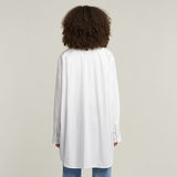 G-STAR Outlet Oversized Boyfriend Shirt White