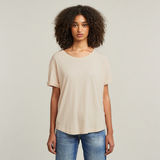 G-STAR Outlet Rolled Up Sleeve Boyfriend Top Pink