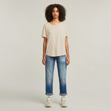 G-STAR Outlet Rolled Up Sleeve Boyfriend Top Pink