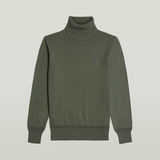 G-STAR Outlet Core Turtle Knitted Sweater Green