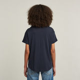 G-STAR Outlet Rolled Up Sleeve Boyfriend Top Dark blue