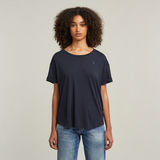 G-STAR Outlet Rolled Up Sleeve Boyfriend Top Dark blue