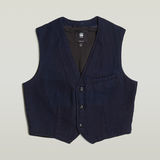 G-STAR Outlet Denim Waistcoat Dark blue