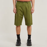 G-STAR Outlet Shorts Chino plisados Verde