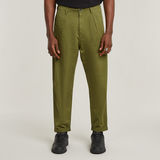 G-STAR Outlet Pleated Chino Relaxed Tapered Green