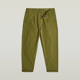 G-STAR Outlet Pleated Chino Relaxed Tapered Green