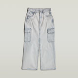 G-STAR Outlet Viktoria Long Cargo Skirt Light blue