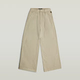 G-STAR Outlet Pantalones Fluid Wide Leg Beige