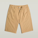 G-STAR Outlet Shorts Pleated Chino Marrón