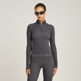 G-STAR Outlet Seamless Zip Top Grey