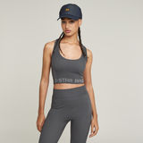 G-STAR Outlet Seamless Racerback Top Grey