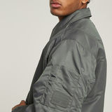 G-STAR Outlet Lightweight Padded Bomber Jacket Grey